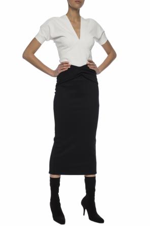 Tapered skirt with gathers, zdjęcie 2 Tapered skirt with gathers od Haider Ackermann